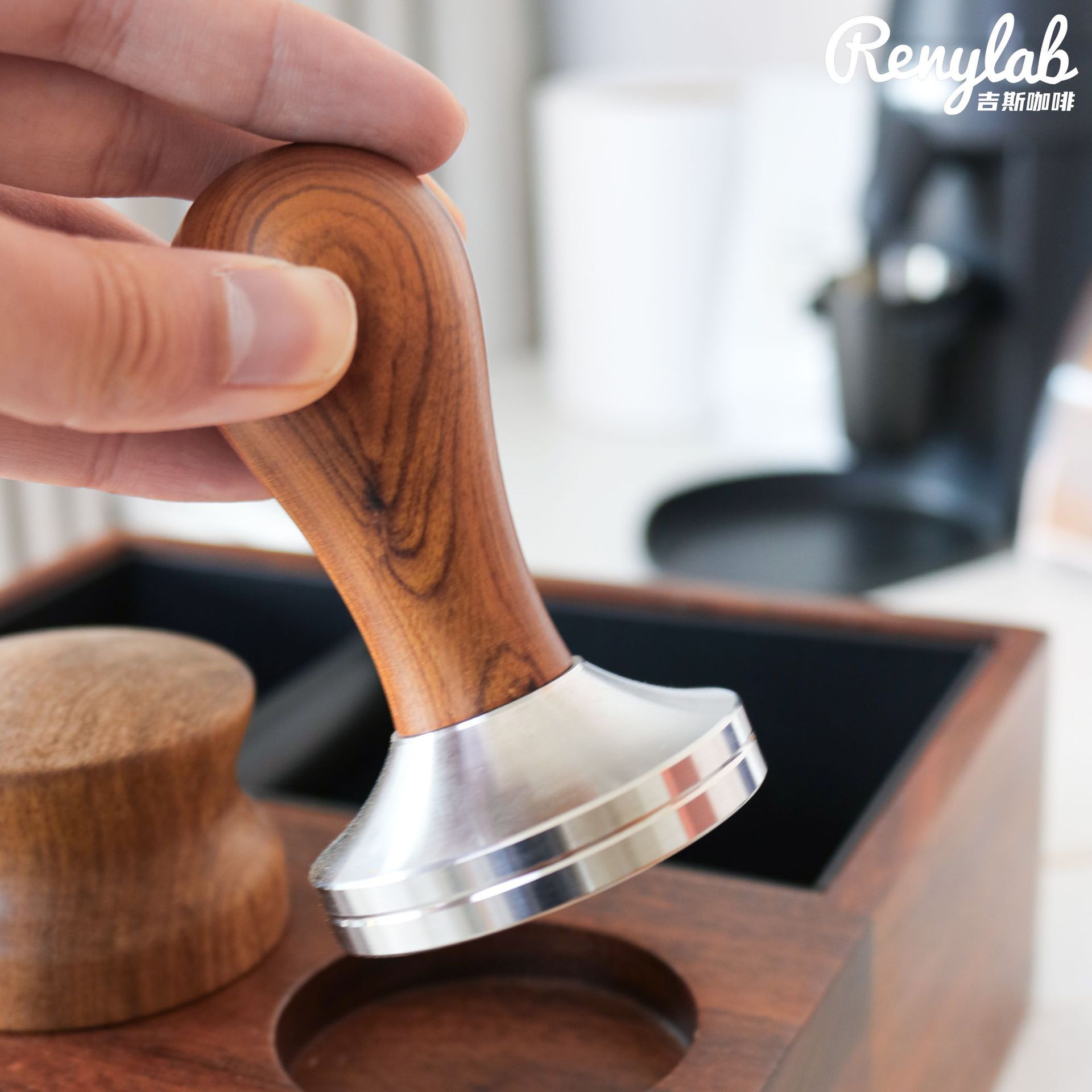 Coffee powder press Red Guibao thread hammer stainless steel powder hammer Italian coffee machine filling cloth powder press powder hammer