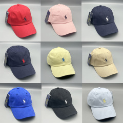 ラフ帽子RLポール小標野球帽男女純綿水洗いハンチング帽子高品質poloポニーキャップ潮