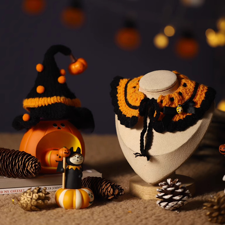Ropa de gatos, perrinos de Halloween, mascotas extrañas, muñecas, accesorios para gatos, sombreros, perros, bibs, lindos collares