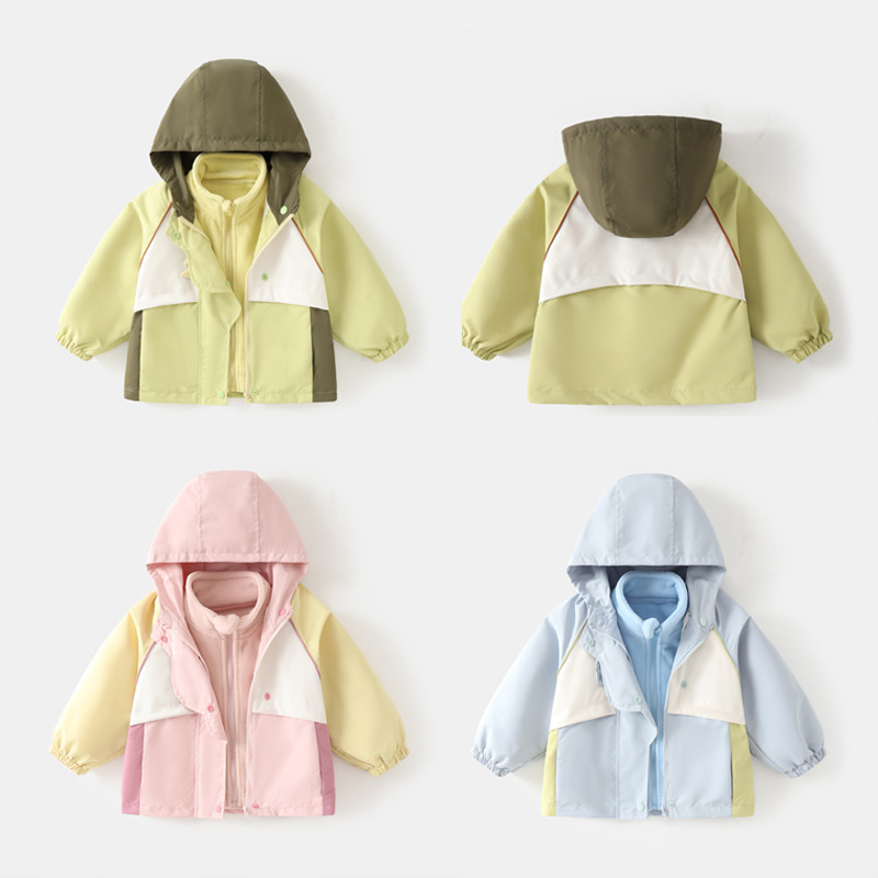 Boys' Jacket Spring and Autumn Style Baby New Windbreaker Infant Spring Outfit Hooded Top Children's Cartoon Jacket Spring Season Boys' Jacket Spring and Autumn Style Baby New Windbreaker Infant Spring Outfit Hooded Top Children's Cartoon Jacket Spring Season