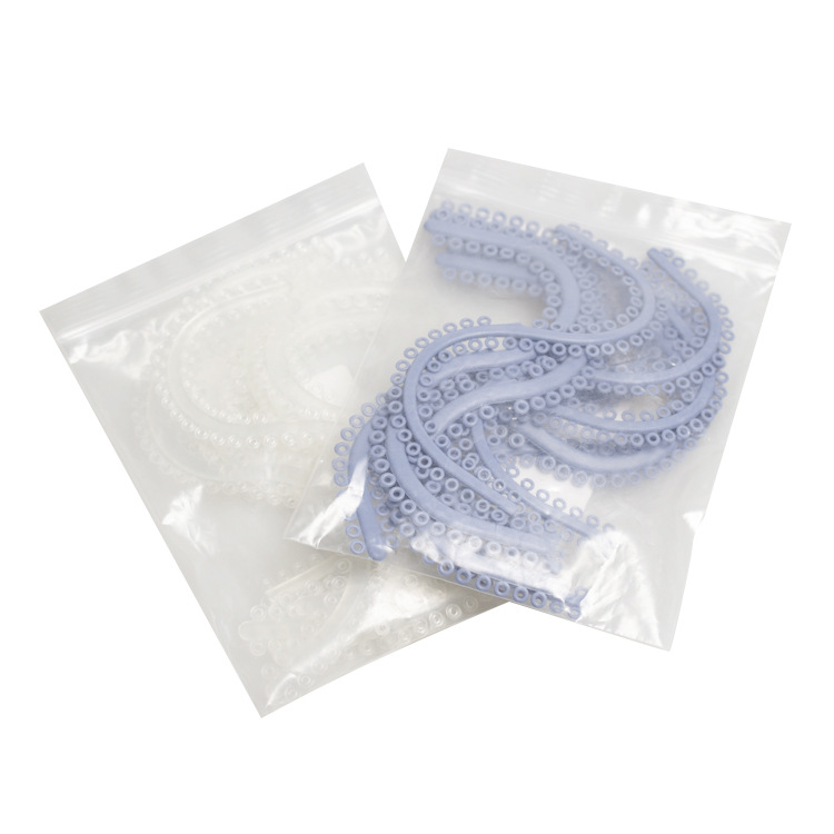 Dental ortodoncia material azul en forma de S diente anillo diente corrección diente anillo 10 ligadura anillo modelo de enseñanza