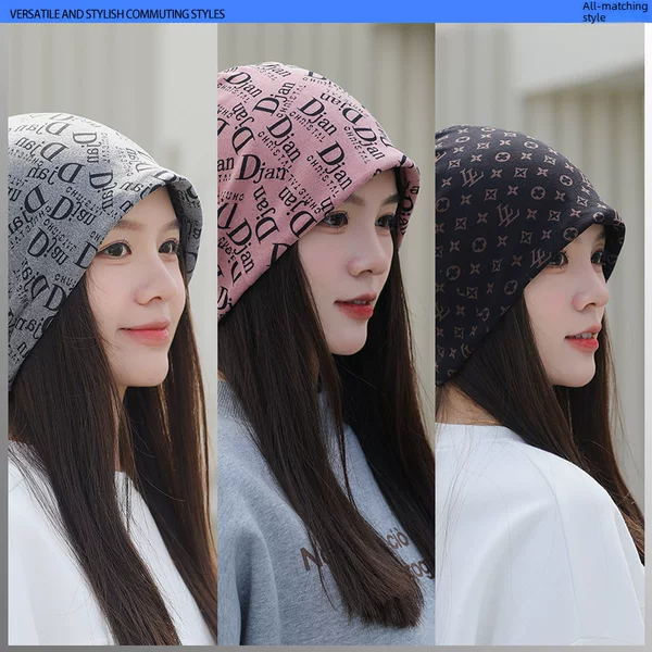 Cold-proof warm changeable scarf cover neck protection windproof twisted hat autumn and winter multi-functional plus size women's knitted mask