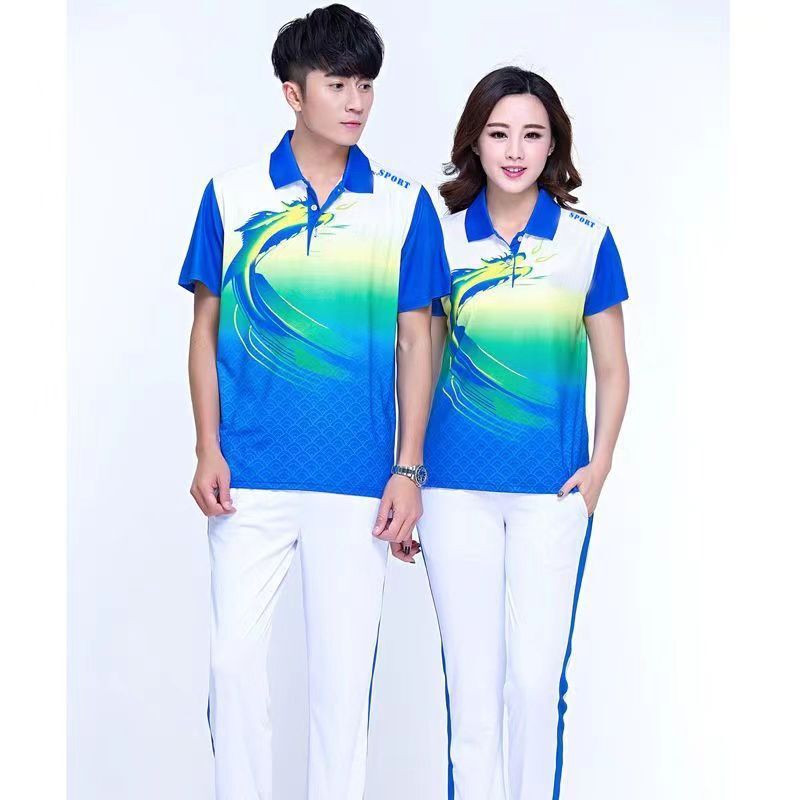 春と秋のスポーツ服セット男女アウトドアスポーツトレーニング競技服中国龍競技服セット|undefined