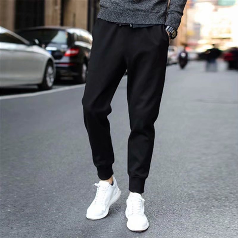 Black ultra thin trousers