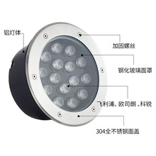 跨境LED地埋灯1W3W6W9W12W24W埋地灯透光