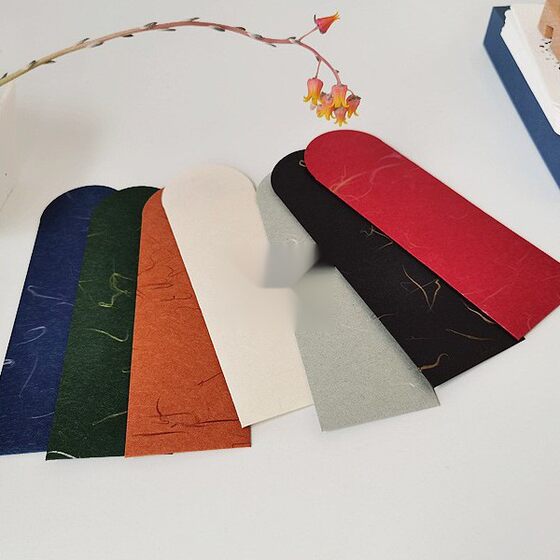 Bookmark Packaging Bag Flat-top Bookmark Envelope Envelope Red Envelope Packaging Necklace Storage Member Tag Bag Protective Bag