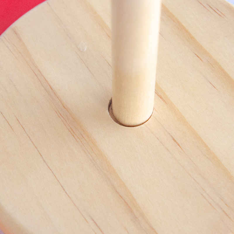 Torre plegable de madera juguete punto al por mayor pintura a base de agua juguete de madera 1-2-3 años bebé bloques regalo de vacaciones