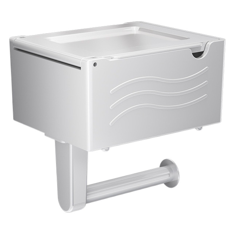 Caja de pañuelos transfronteriza caja de papel higiénico caja de almacenamiento de pañuelos de baño estante de papel higiénico estante de almacenamiento montado en la pared