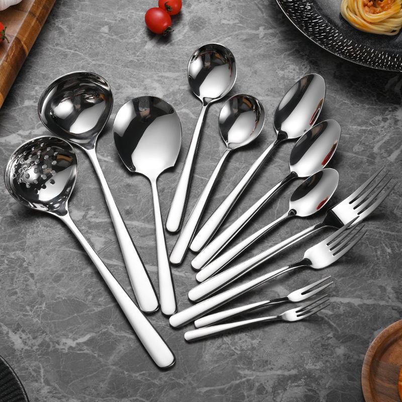 316 Stainless Steel Elegant Western-Style Tableware Steak Knife, Fork, and Spoon Set for Hotel and Home Use, Dessert and Coffee Spoons and Forks 316 Stainless Steel Elegant Western-Style Tableware Steak Knife, Fork, and Spoon Set for Hotel and Home Use, Dessert and Coffee Spoons and Forks