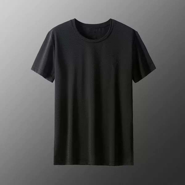 Short -sleeved black sleeve black