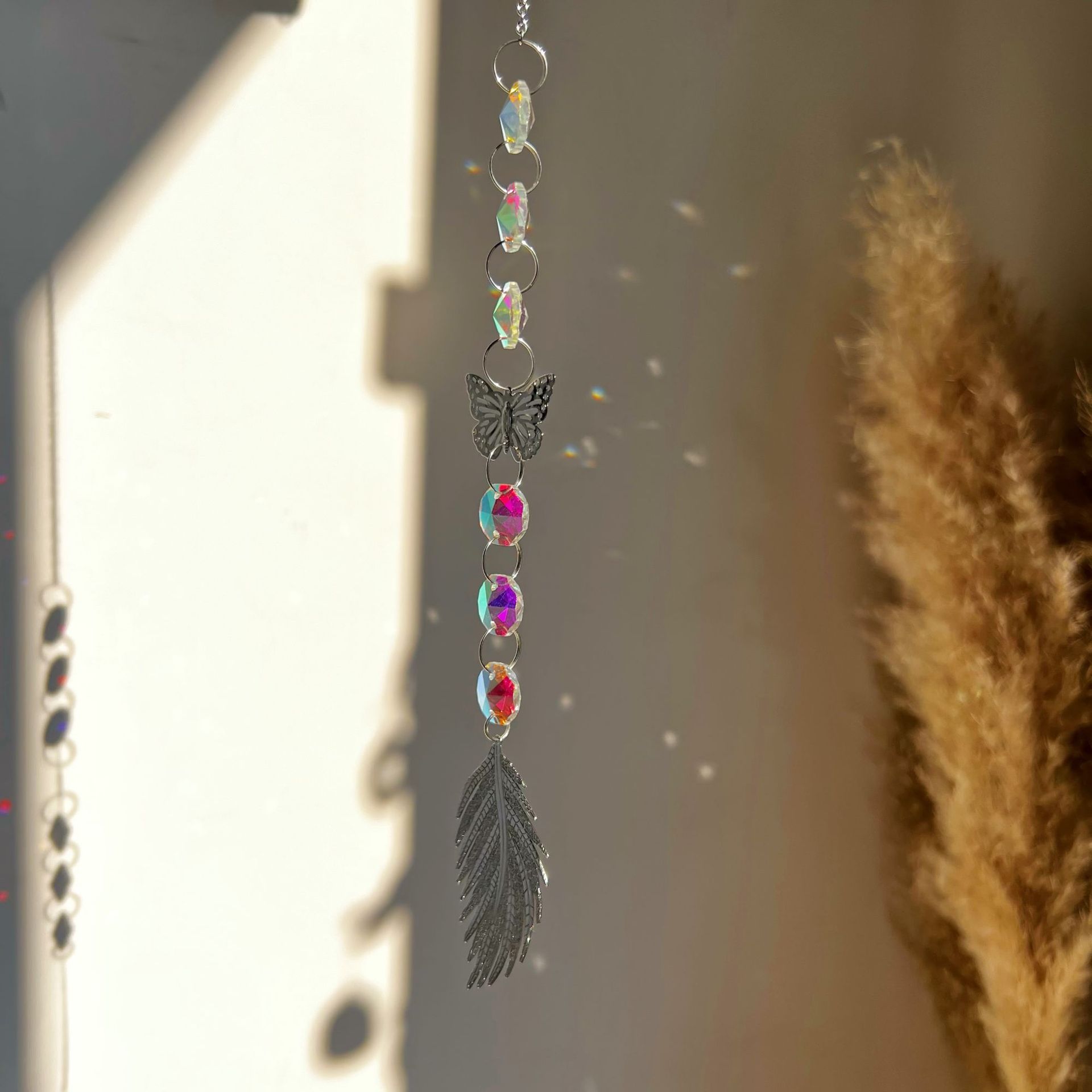 30g Weight Suncatcher, Wind Chime Home Textiles & Decor Type 1 Piece Quantity Holiday, Daily Occasion Crystal, Crystal Material Sun, Star, Heart Shape Pattern Modern Style, Classic Style Style Modern Style Classic Style Sun Star Heart Shape Crystal Crystal Suncatcher Wind Chime Wall Art 10