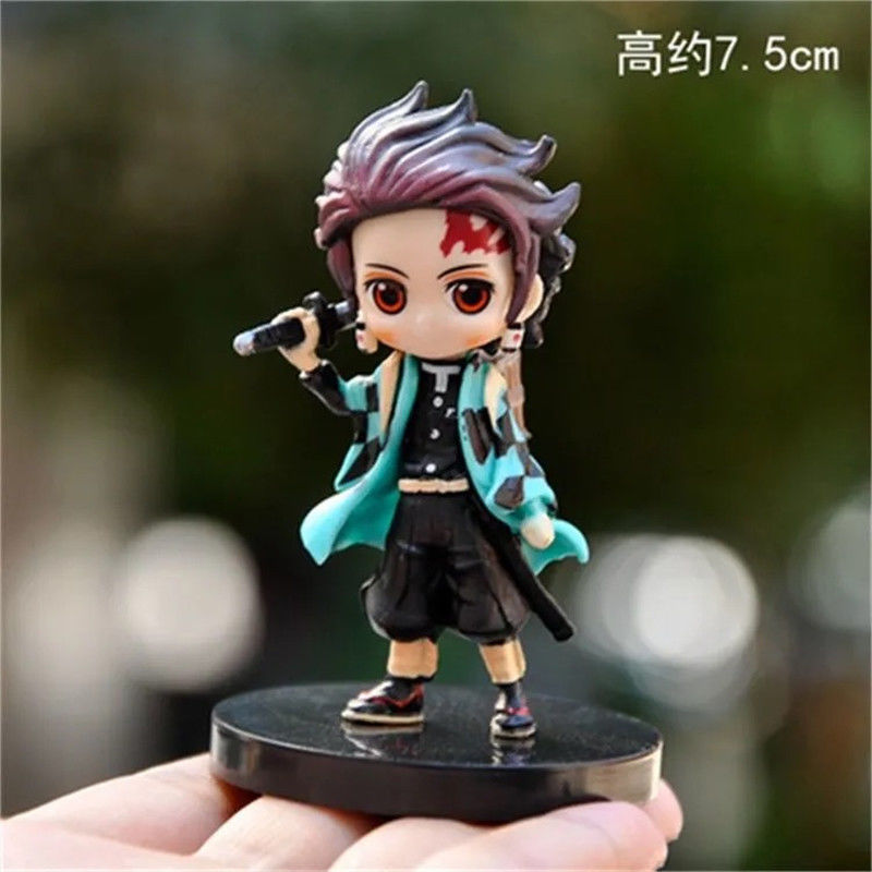 Ghost Blade hecho a mano animación circundante Charcoal Lang Mi Douzi Mi esposa Shanyi conjunto completo de modelos de decoración regalo al por mayor