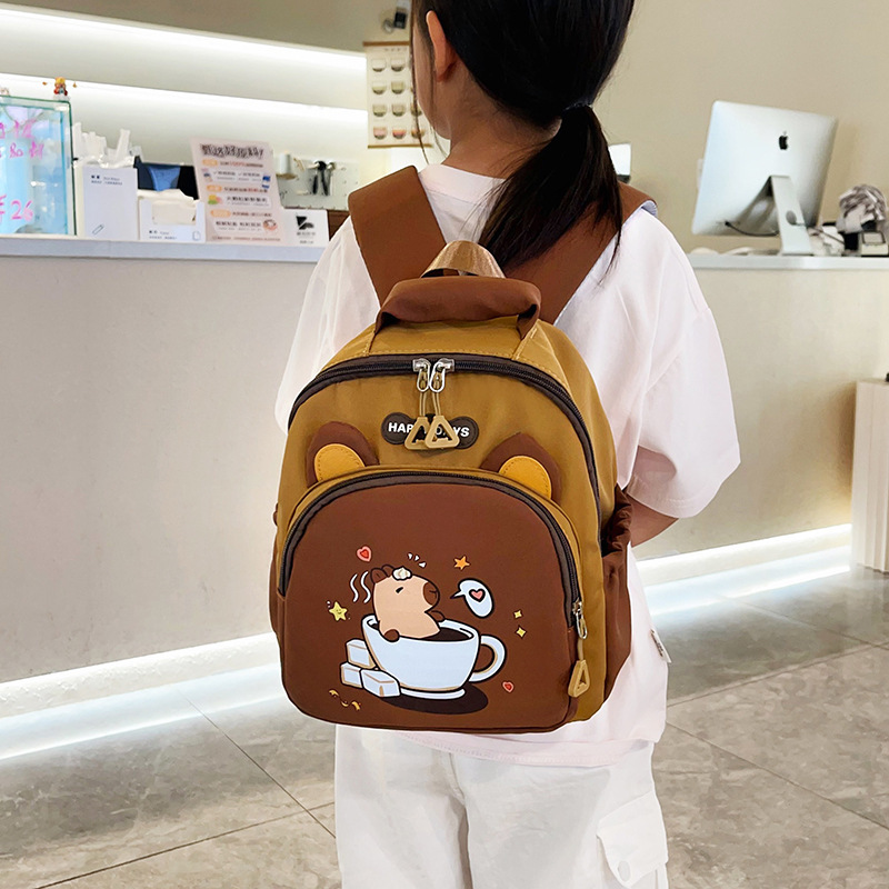 Kapibala 幼稚園子供用バッグ 2025 春の新女の子子供の塾旅行子供のランドセル|undefined