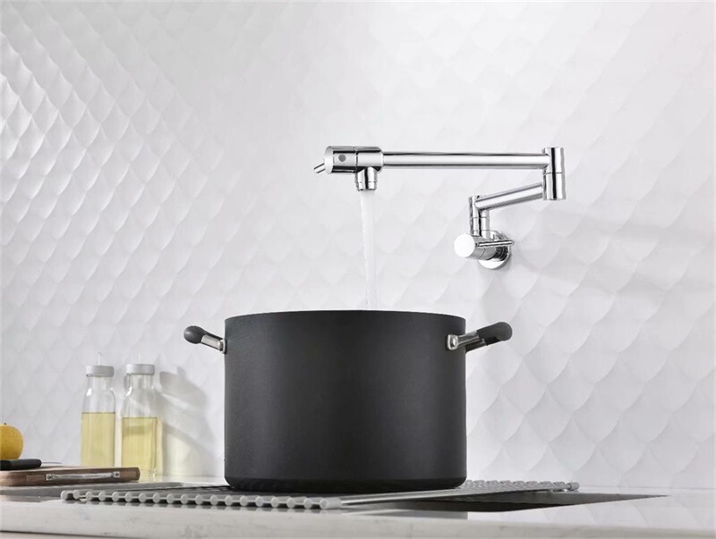 Kaiping Youjia bathroom wall-mounted faucet copper sink faucet folding faucet universal faucet 7405