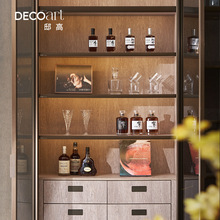 邸高别墅餐厅西厨岛台展示柜2024新款酒柜装饰品摆件酒瓶酒具套装