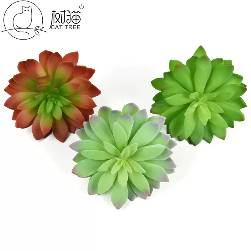 小号莲花掌 人造假花 石莲花 桌面绿植花卉装饰仿真多肉植物盆栽