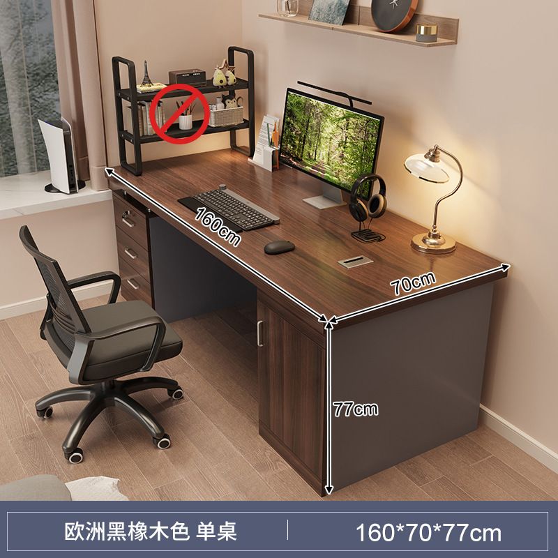 Escritorio Escritorio para computadora en el hogar Escritorio de escritorio simple y moderno Escritorio de aprendizaje para estudiantes Banco de trabajo grande con estante