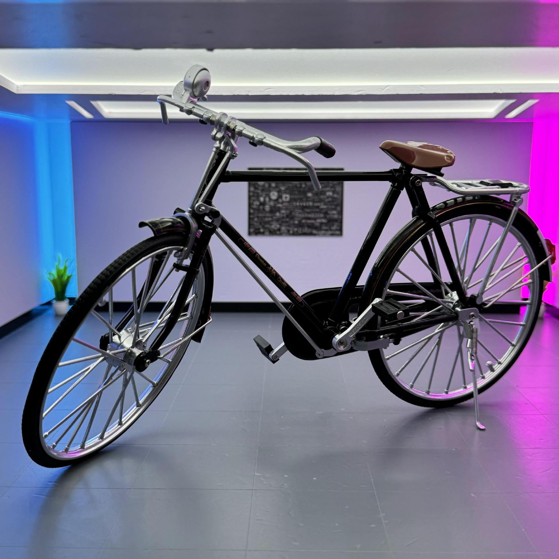 OK modelo de coche de aleación 1 a 6 retro 28 barras grandes bicicleta deslizante modelo de juguete decoración de una pieza al por mayor