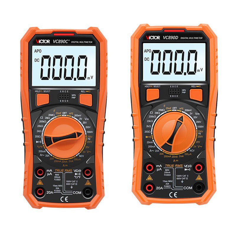 Authentic Victory Multimeter VC890D\VC890C + Digital Multimeter High Precision Universal Meter Capacitor Anti-Burn Authentic Victory Multimeter VC890D\VC890C + Digital Multimeter High Precision Universal Meter Capacitor Anti-Burn