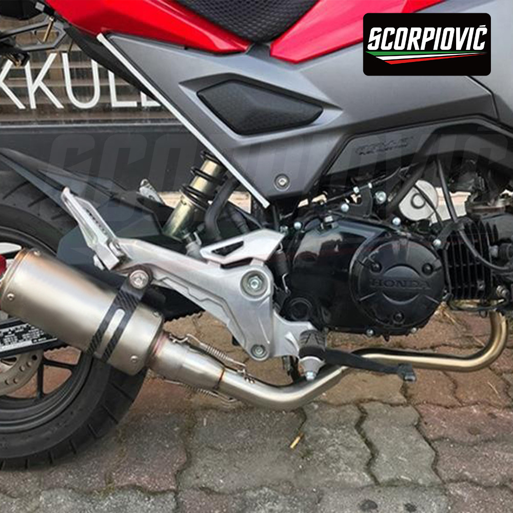 Suitable for the complete exhaust modification of the Little Monkey MSX125, including the front exhaust pipe and rear silencer, 2012-2020