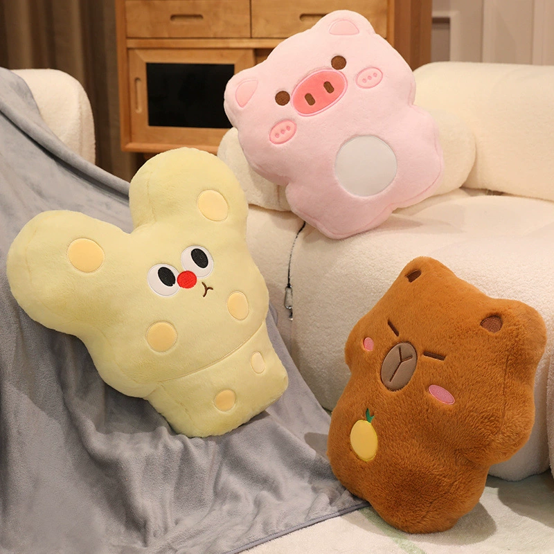 Капибара-мультфильм подушка-плед двусторонняя офисная подушка-об pillow nap подушка-плед авто подушка