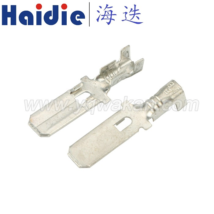 8230-4040国产 6.3mm系列汽车端子接线铜端子H,0.8 W,6 L,24.6