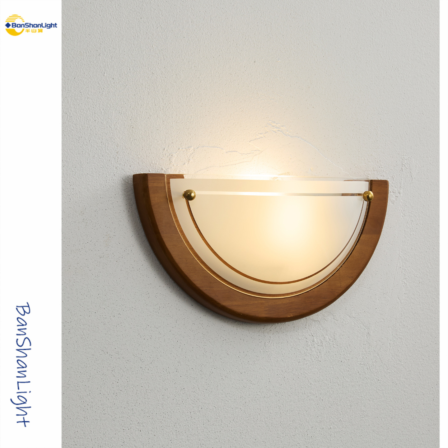 French Medieval Wall Lamp Walnut Color Designer Retro Solid Wood Mirror Headlight Entrance Corridor Bedroom Bedside Lamp