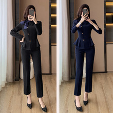 2024韩版新款套装工作服职业气质女职业气质美容师高端美容院6657