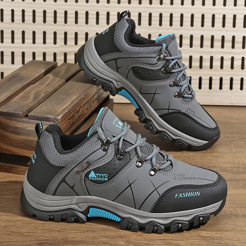 Autumn New Plus Size Men's Sports Anti-Slip Workwear Boots Hiking Shoes for Construction site Work Durable Men's Shoes