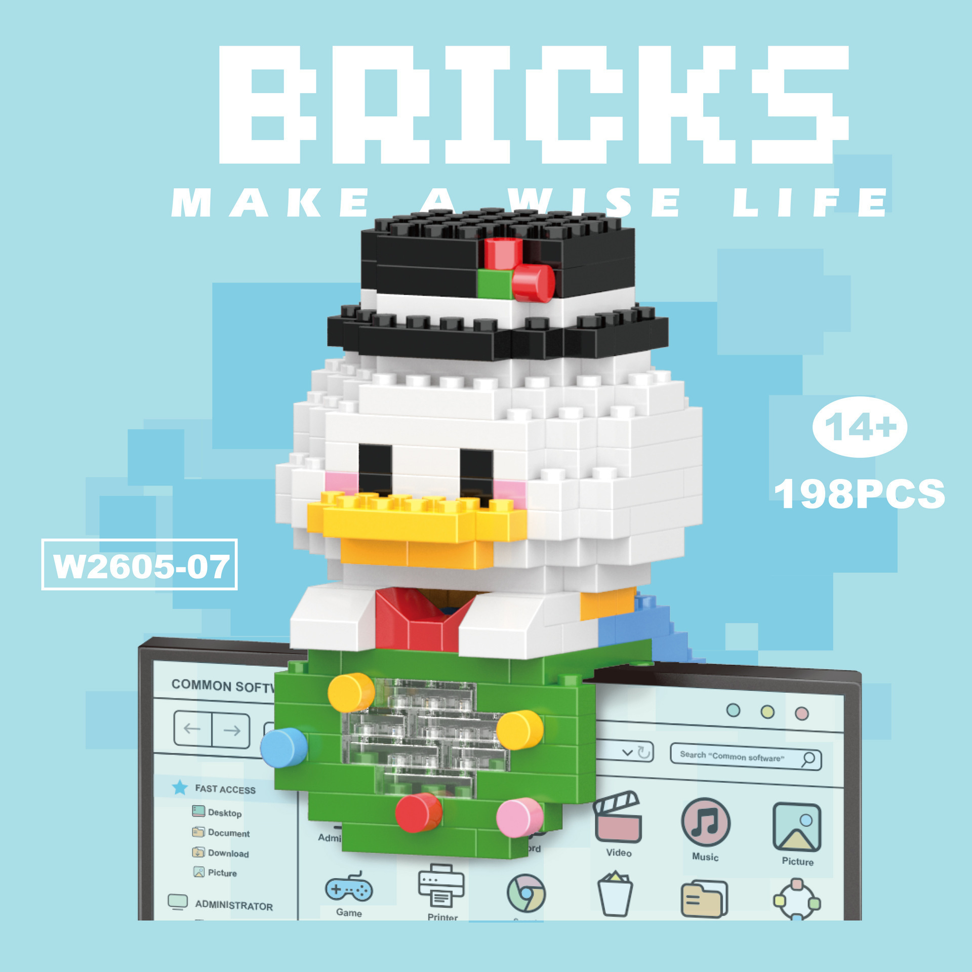 Compatible con los bloques de construcción de micropartículas de Lego, muñecas de dibujos animados, juguetes de rompecabezas para niños, puestos transfronterizos al por mayor