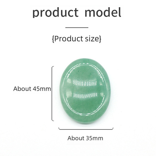 Worry-free Stone Natural Crystal Jade Facial Gua Sha Board Heel Massager Elliptical Thumbprint Finger Gua Sha Sheet