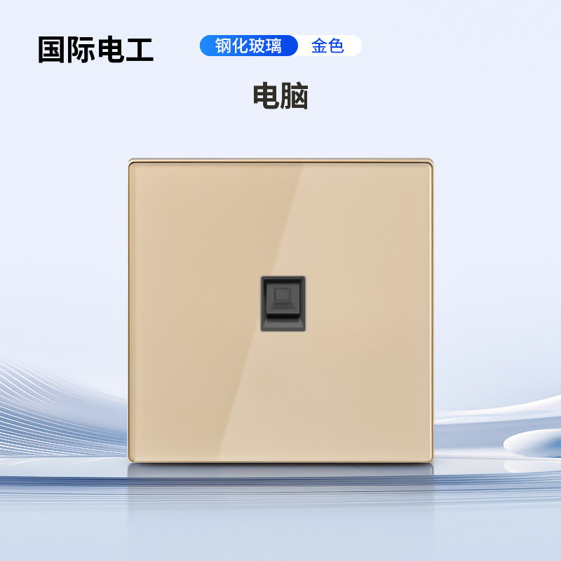 インターナショナルエレクトロニクス ガラストグル ゴールド インジケーター付き LED 大型パネル プラグイン 1 オン 5 5 穴スイッチ 電源オフプラグ|undefined