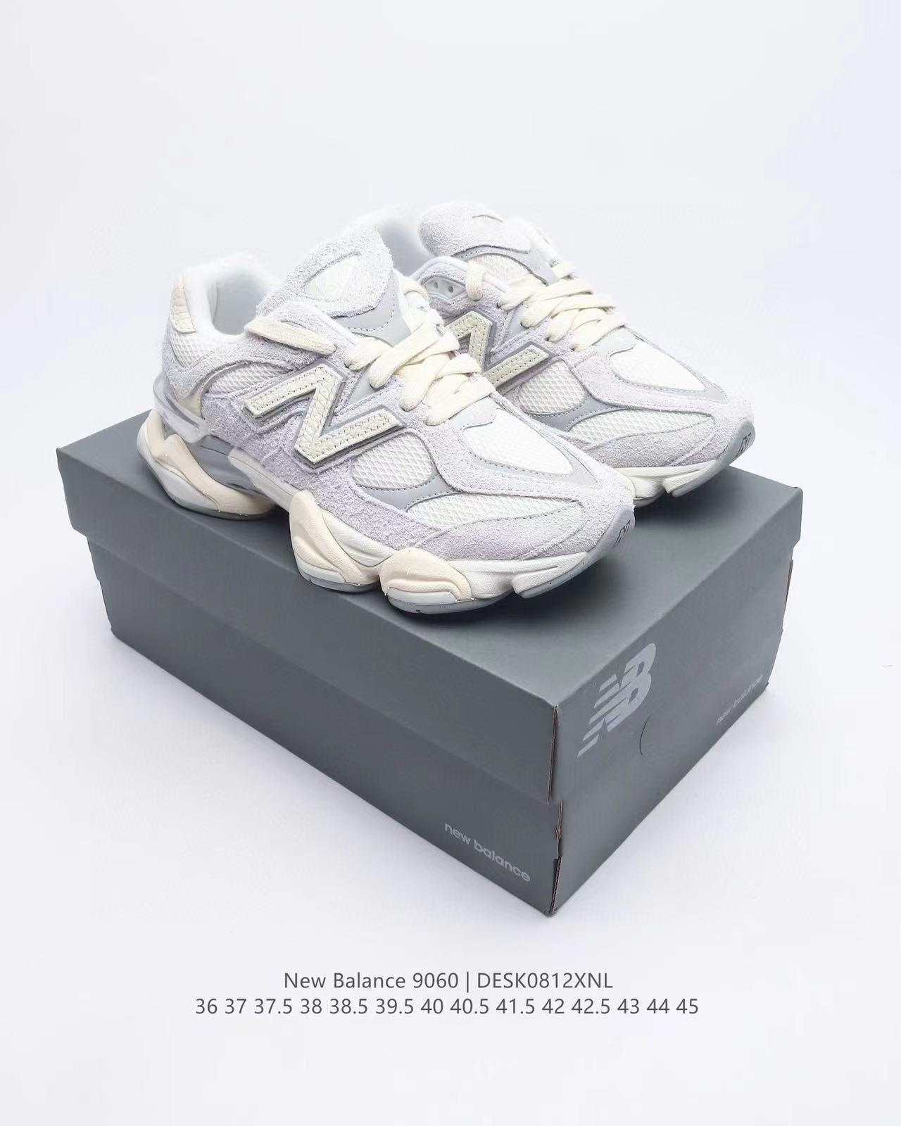 Fabricante Putian venta directa nb9060 milenio pezuña de elefante para hombres y mujeres con una base gruesa elevación deportiva de tendencia milenial para correr