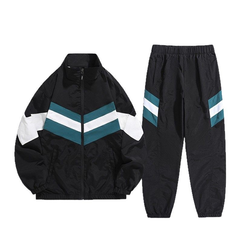Primavera y otoño nuevos trajes deportivos de moda chaqueta de marca de moda para hombres empalmado moda versátil traje casual chaqueta de hombre otoño