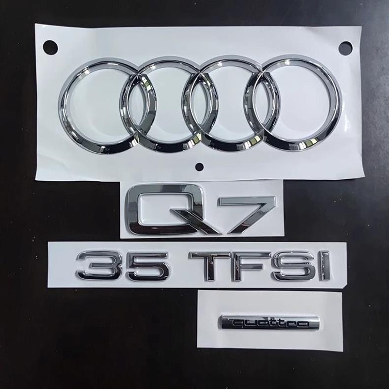 Audi Q5L rear emblem, Q7 car emblem, 3.0, 4.2, 455TFSI, four-wheel drive, engine displacement, rear lettering, complete set of modifications