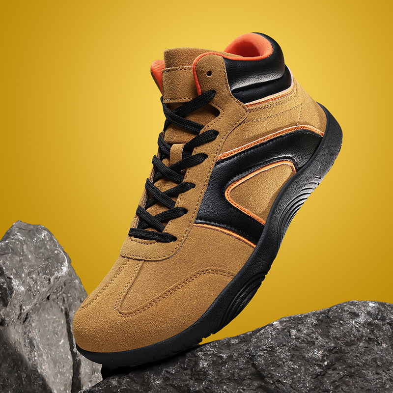 Cross-Border New Large Size 48 Mid-Top Sports Casual Shoes for Wide Feet and Wide Heads for Men and Women, German Training Hiking Short Boots, Men's Shoes