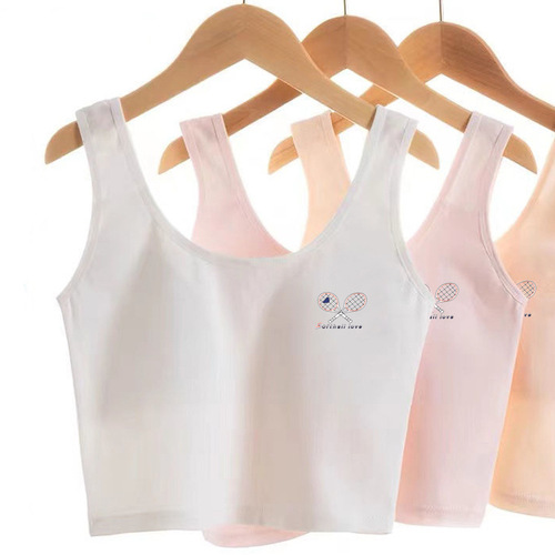 [Second hair] Girls' development period underwear, students' pure cotton underwear, primary school, junior high school, older children and girls' vests