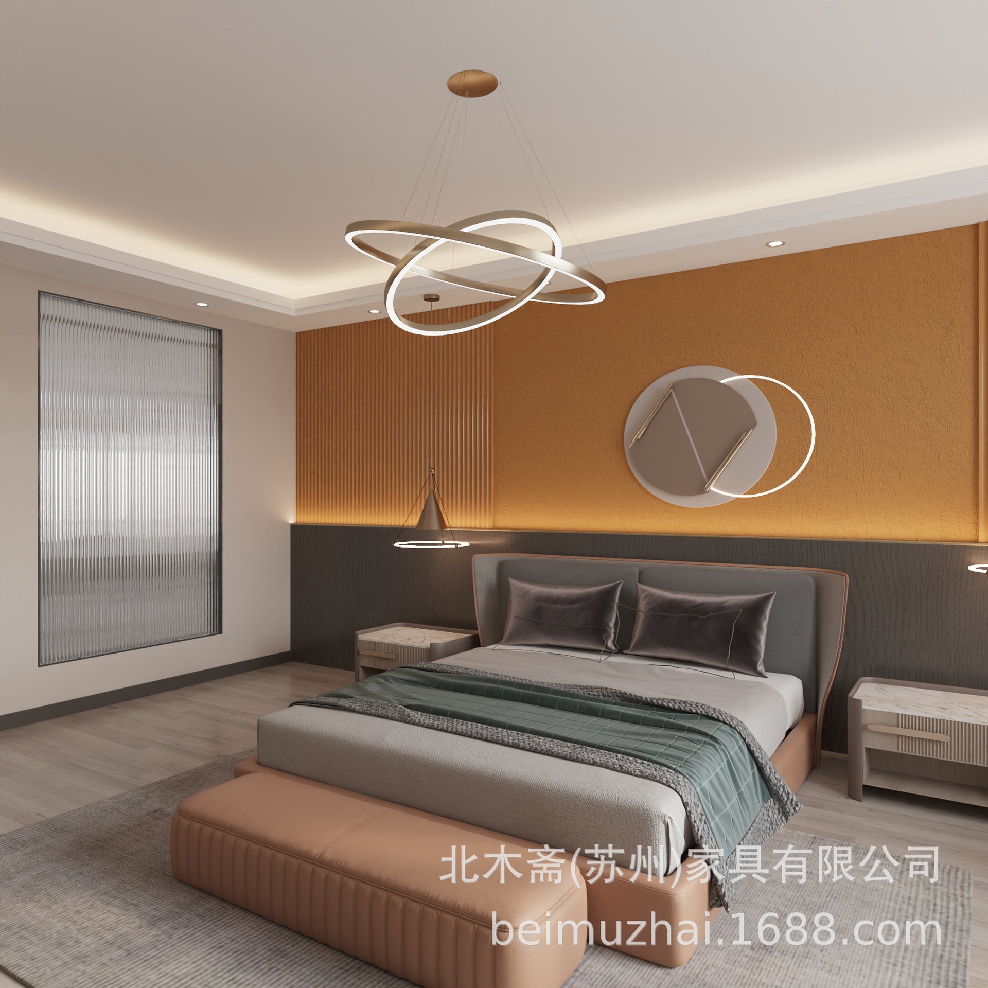 Hotel furniture standard room Full Set hotel special bed soft bed box bed by apartment room furniture bed factory direct sales