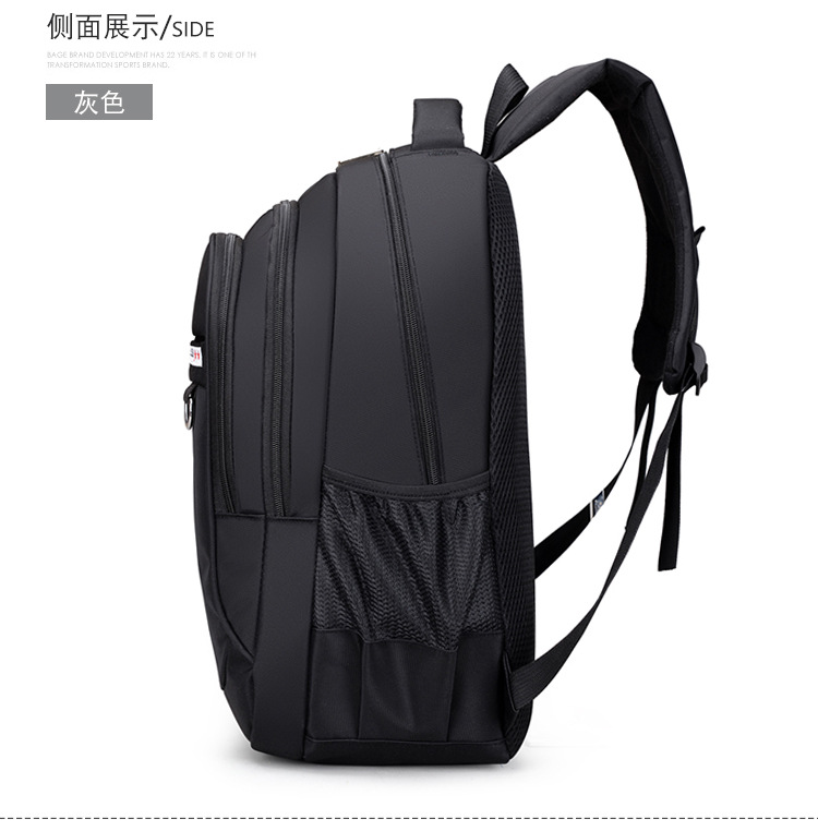 Casual Fashion Travel Bag 2021 Large Capacity Solid Color Backpack display picture 5