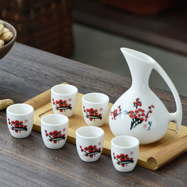 Half Moon Pot - Spotted Plum Blossom