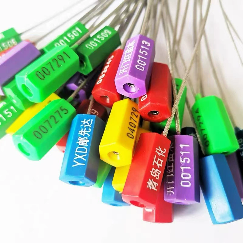 Одноразовые стальные проволочные свинцовые уплотнения Профессиональные затягиваемые контейнерные логистические уплотнения счетчики анти-подделка и противоугонные блокировки