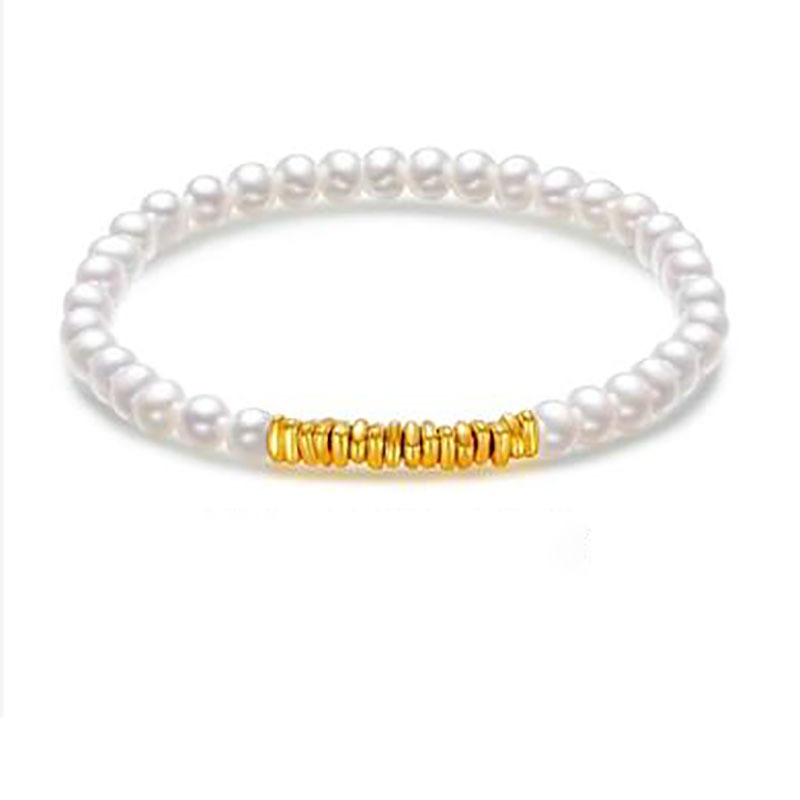 16개의 깨진 금구슬 팔찌