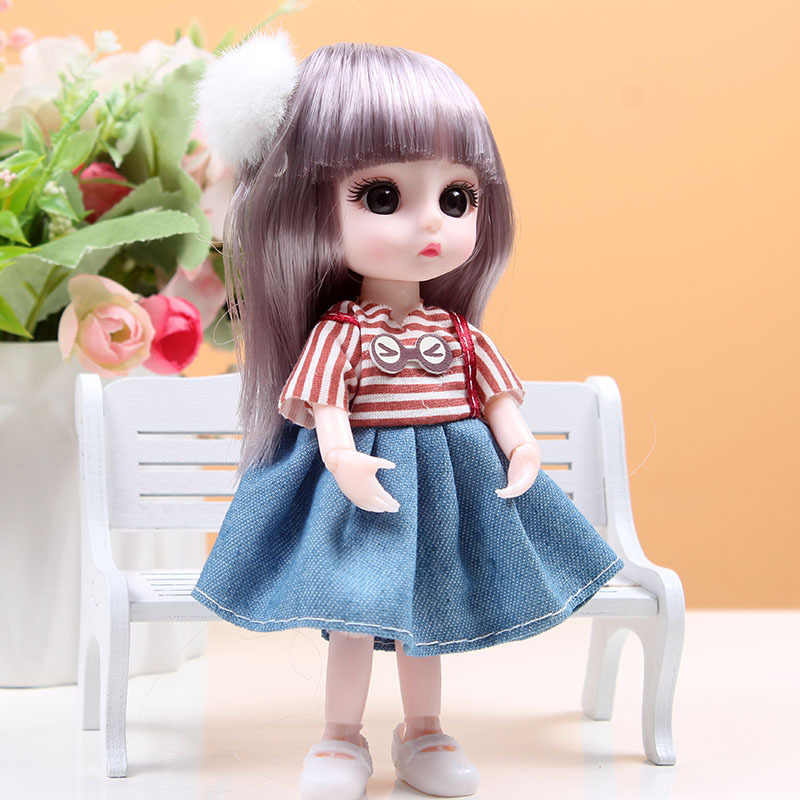 かわいい17センチ多関節恒潮ぼんやりバービー人形女子は、おまままごとのおもちゃセットに着替えられます。|undefined