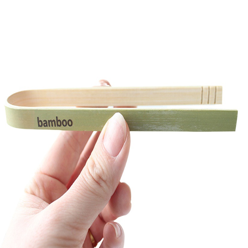 Directo de fábrica al por mayor de cáscara verde de bambú clip de alimentos de tres colores clip de bambú clip de pan clip de pastelería clip de camarón Protección del Medio Ambiente de bambú saludable