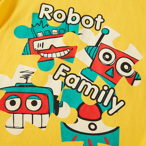  Summer Children's Short Sleeve T-Shirt with Cartoon Print Pattern for Boys, Half Sleeve, Pure Cotton, Single Piece Drop Shipping for Boys