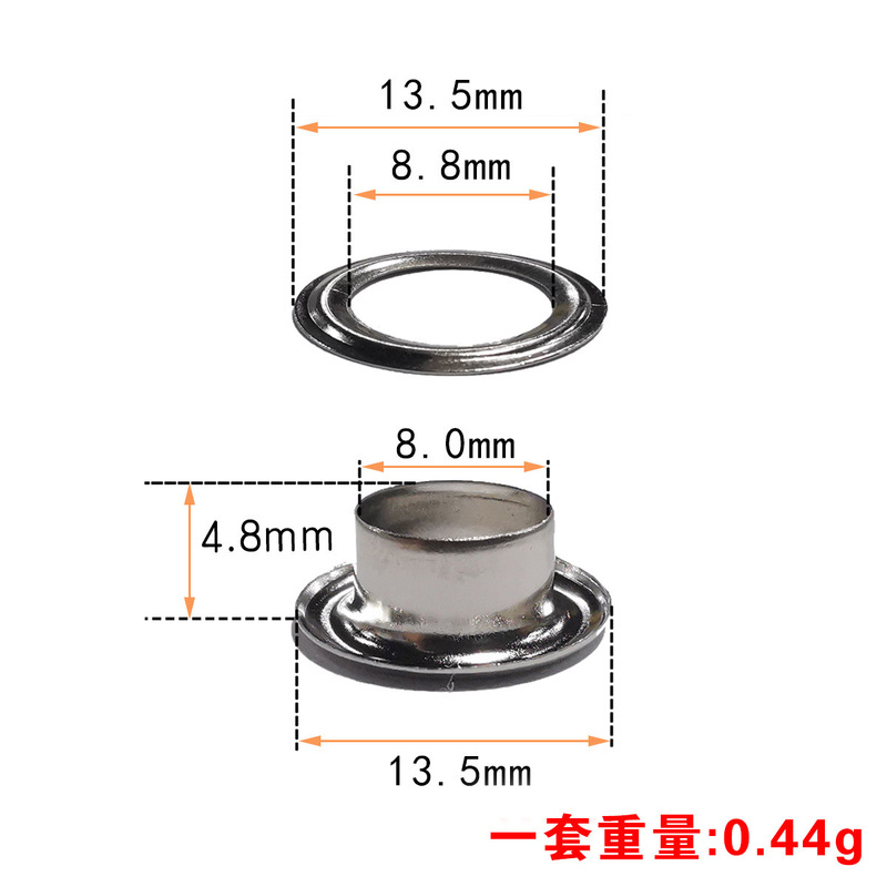 メーカー卸売り銅鶏眼ボタン中空リベット服装バッグdiy装飾帆布穴カーテン鶏眼ボタン|undefined