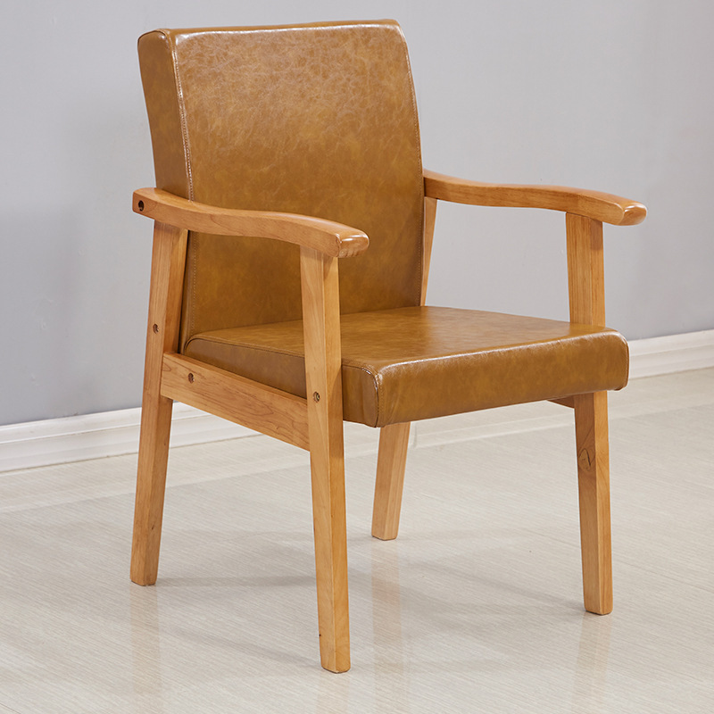 Madera maciza nórdica solo sofá silla respaldo balcón mesa de té silla casa ocio Oficina silla combinación traje