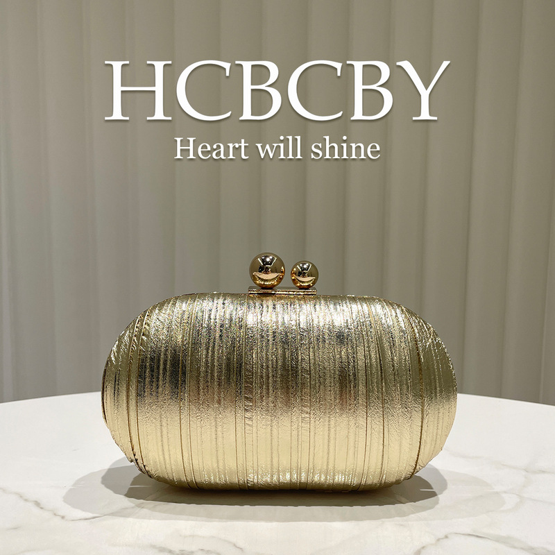 Gold Simple Reflective Pu Leather Small Clutch Bag, Women's Fashionable and Elegant Clutch Bag, Evening Bag, Bridal Bag