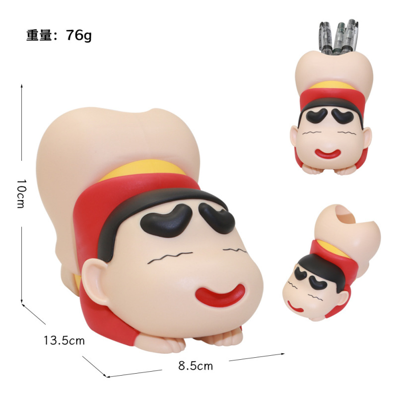 国境を越えて人気のサンリオ クレヨンしんちゃん スポンジボブシリーズ クリエイティブペンホルダー 化粧ブラシ収納 学生ギフト|undefined