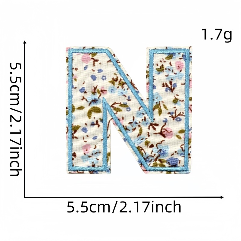 新鮮な文字刺繍布ステッカー花柄バッグアクセサリー刺繍スタンプ自己粘着パッチ新しい在庫|undefined